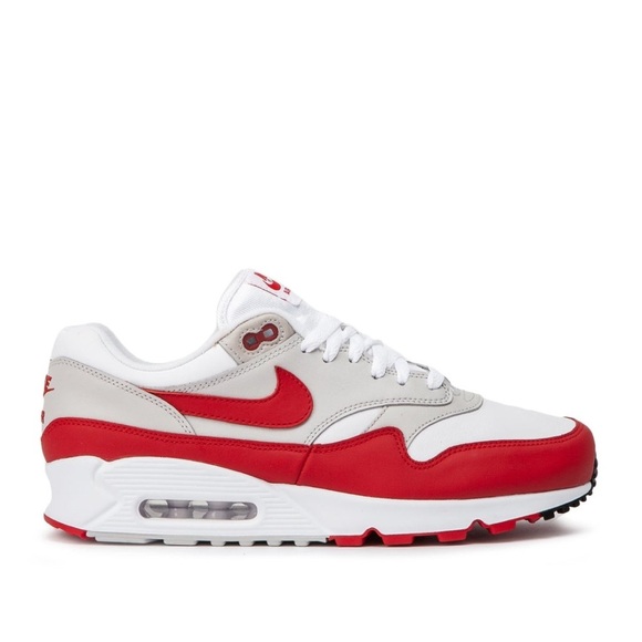 Nike Air Max 90 1 Air Max White Red Men’s Size 7 Women’s Size 8.5